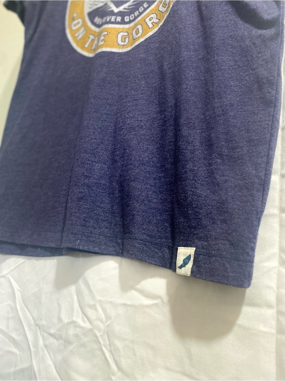 Unwind by League Adventures on the Gorge Graphic Crew Neck Navy Men Large - Picture 5 of 9